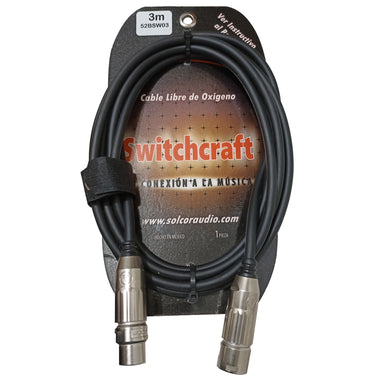 Cable Switchcraft P/Microfono Baja 3mts. 52bsw03